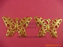 ★DIY ornament accessories★ornament materials★33 * 45mm golden butterfly flakes★RMB15  50