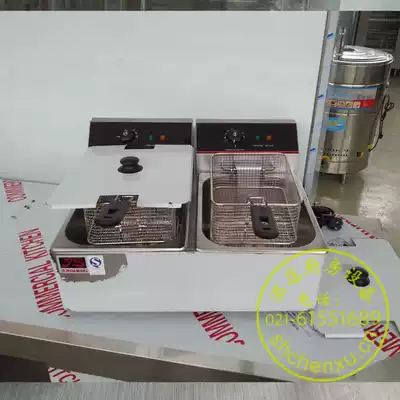 JS-11L-2 double cylinder double screen electric fryer commercial electric fryer stinky tofu string Fryer snack equipment