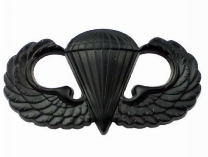 Metal badge US ARMY parachute qualification skill badge with badge badge black
