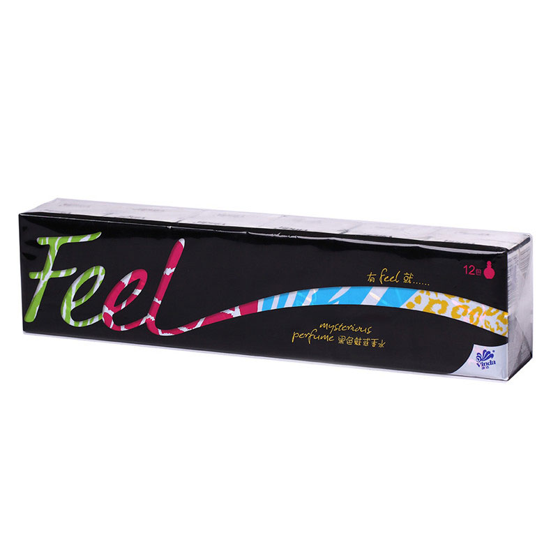 【天猫超市】维达FEEL系列手帕纸4层7张12包装纸巾(黑色魅惑香)