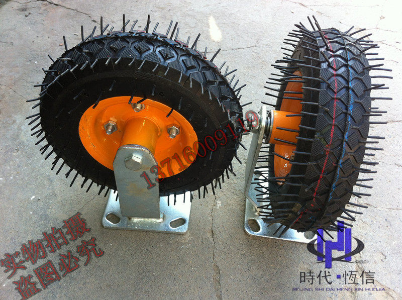 6 inch 810 pneumatic tire sub-caster shock absorption flat cart universal rubber inner tube 6 levels