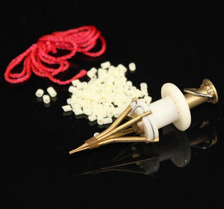 New red worm clamp metal head copper-made bait-fishing accessories Red Worm Clips Red Worm Clips for winter fishing gear