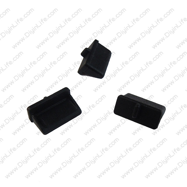 Black computer dustproof rubber plug USB interface protective plug rubber plug 1 2 yuan B type (promotion price)