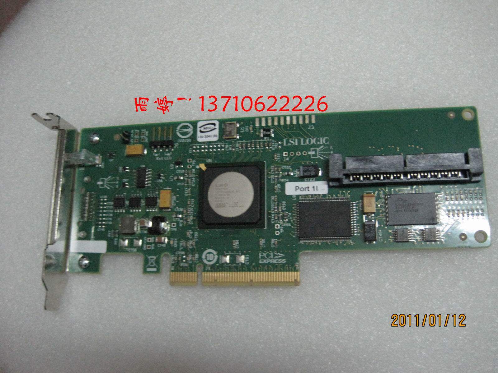 LSI SAS3042E-HP PCI-E interface 4-port SAS card SATA 447431-001