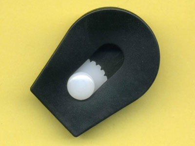 Manufacturer Direct sales black plastic hanging bell tightening buckle opening ring tightness adjustment of the fixing rope to wear rope Pig Nose Button