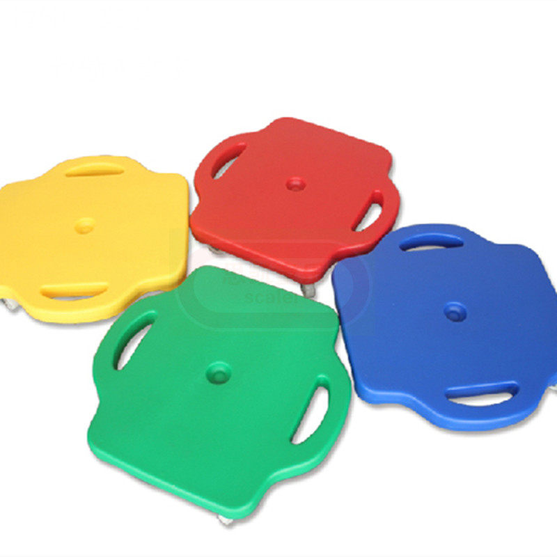 Sensory Integration Training Teaching Aids Four Wheels Square Scooter Hand Scooter Plastic Children Climbing Tackle