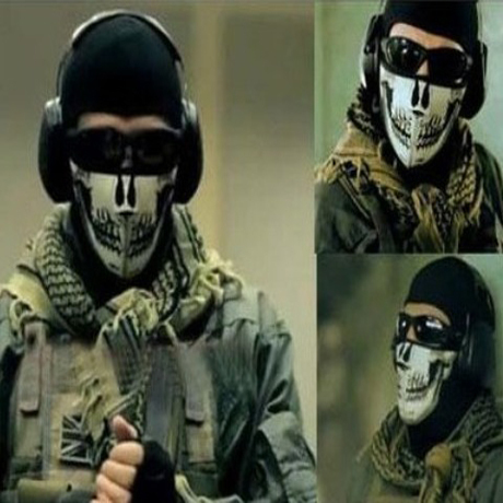 Free Mail Run-off Moment Skulls Skull Terror Mask Seal Special Soldier Breathable Warmth CS Protective Tactical Ghost Face Towel