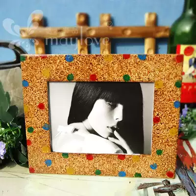 Korean cute table table table decoration creative photo frame 7 inch heart shape frame frame frame frame jewelry