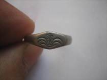 Special price weighing more than 2g of the Republic of China intact deduction of beautiful cherry blossoms silver ring 1*