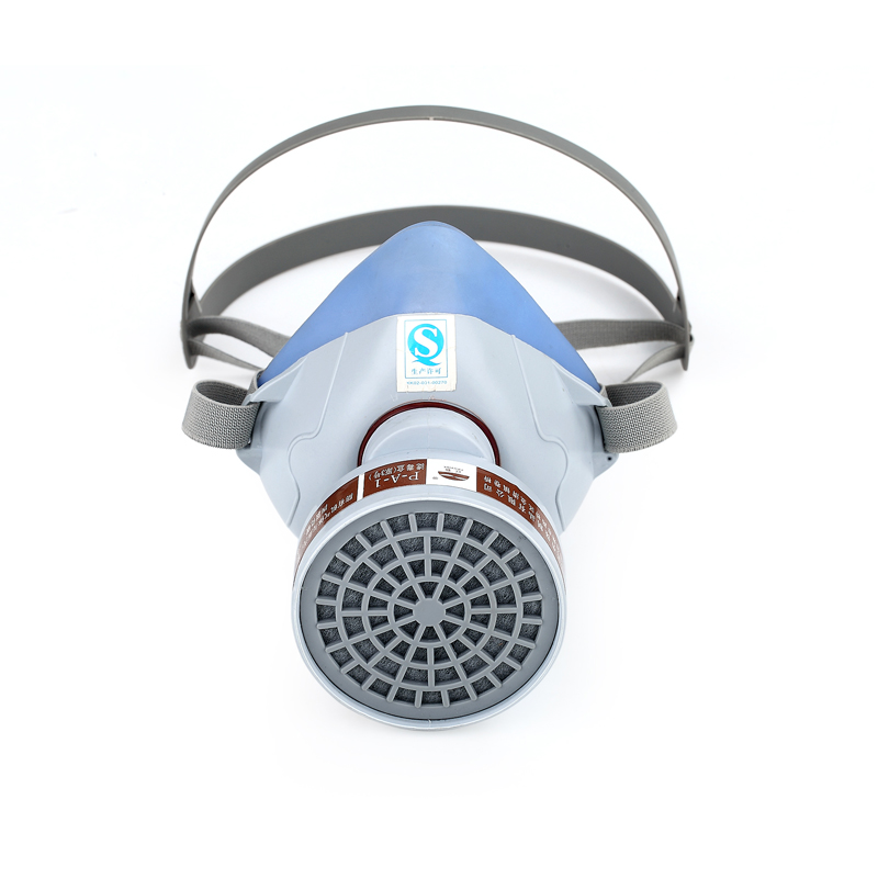 Spray paint silica gel thermoplastic material benzene organic gas semi-mask mask with Le-adult anti-poison active carbon