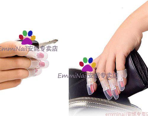 新款EmmiNail美甲工具DIY指甲油专用保护套夹10个装分指器防刮花