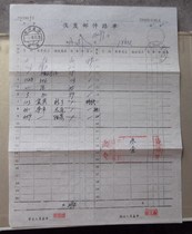 Chengdu forwarding stamp 93 11 28 actual shipping waybill stamped with face-to-face postal express mail bag counter stamp