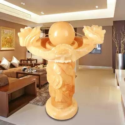 Lok Sin Tong stone Feng Shui ball decoration Living room decoration Wedding opening gift large floor decoration