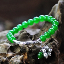  New Years Day gift retro original handmade transparent Malay Yumiao silver bracelet female jewelry popularity 241