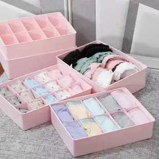 Plastic underwear storage box finishing box creative drawer storage box underwear socks underwear box three-piece set