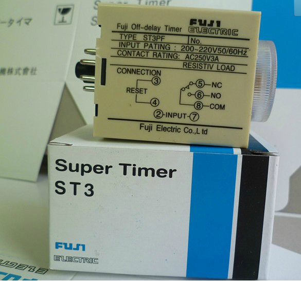 Power-off delay time relay ST3PF DC12V AC220V DC24V high quality (JSZ3F silver contact