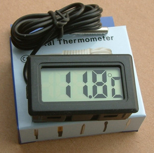 Electronic thermometer Digital thermometer Refrigerator Fish cylinder Channel Temperature Meter