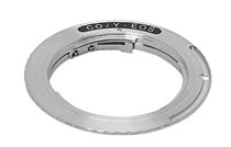 Y C bayonet lens adapting Canon EF bayonet fuselage to ring YC EF