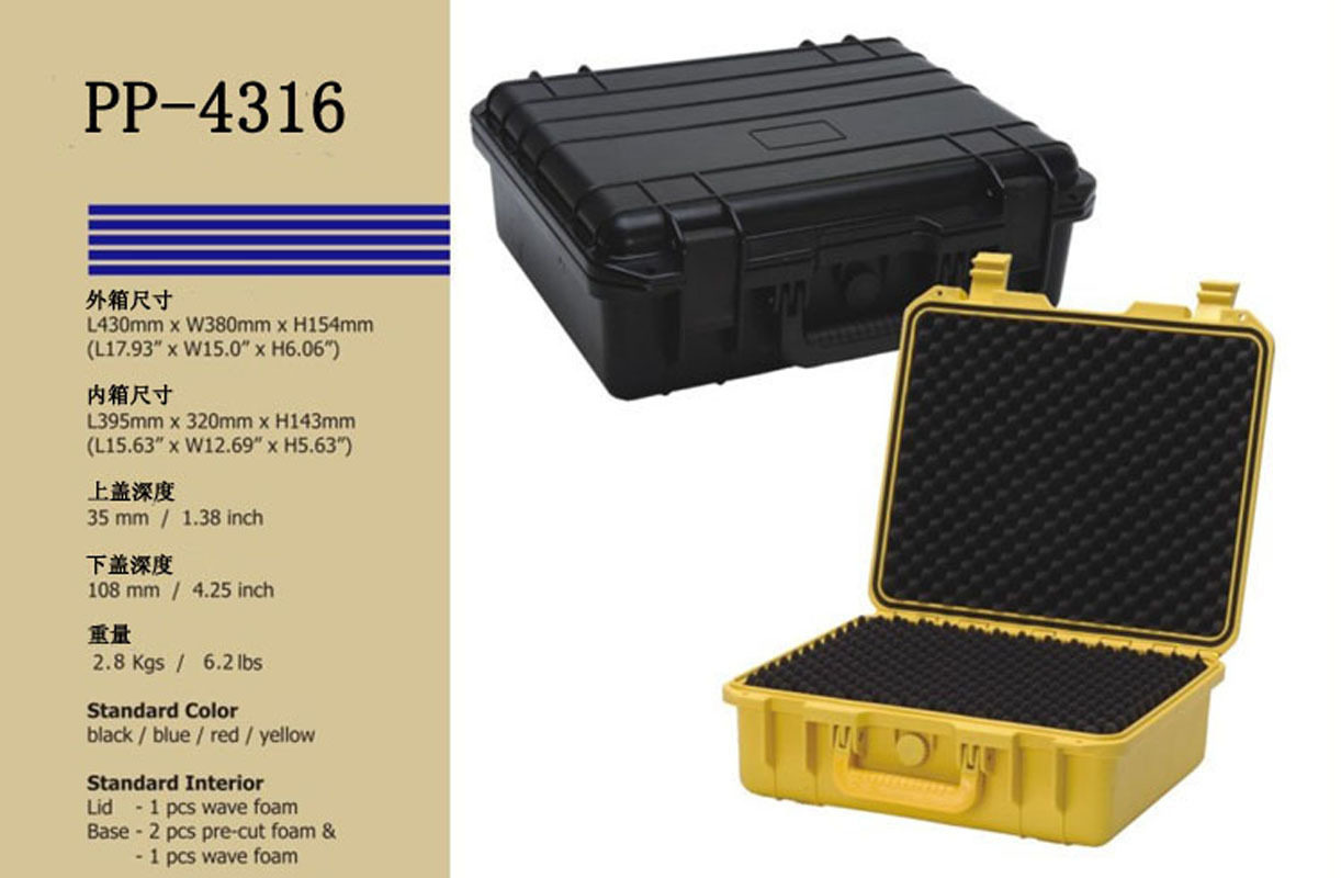 Shenzhen Safety Box Safety Protection Equipment Box Equipment Box Plastic Waterproof Instrument Case Photography Toolbox 4316