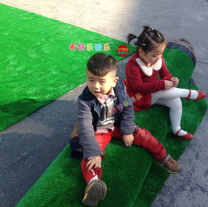 Heberer simulation artificial turf artificial turf plastic fake grass kindergarten school roof balcony green carpet