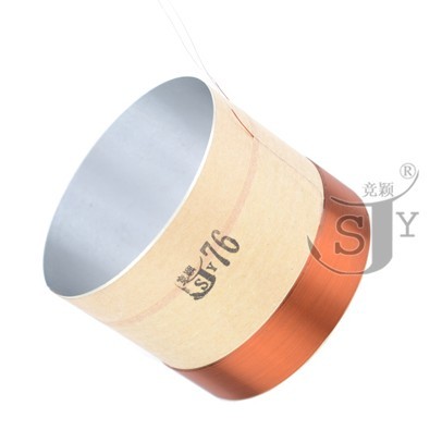 Yingying Accessories 76 core ASV round bass loudspeaker coil 76 white aluminum bass sound ring