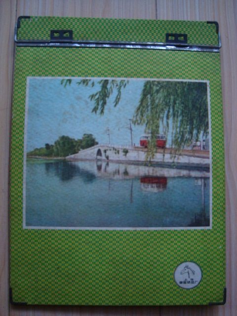 T1686 nostalgic classic: 80s stationery large paper clip willow scenery map