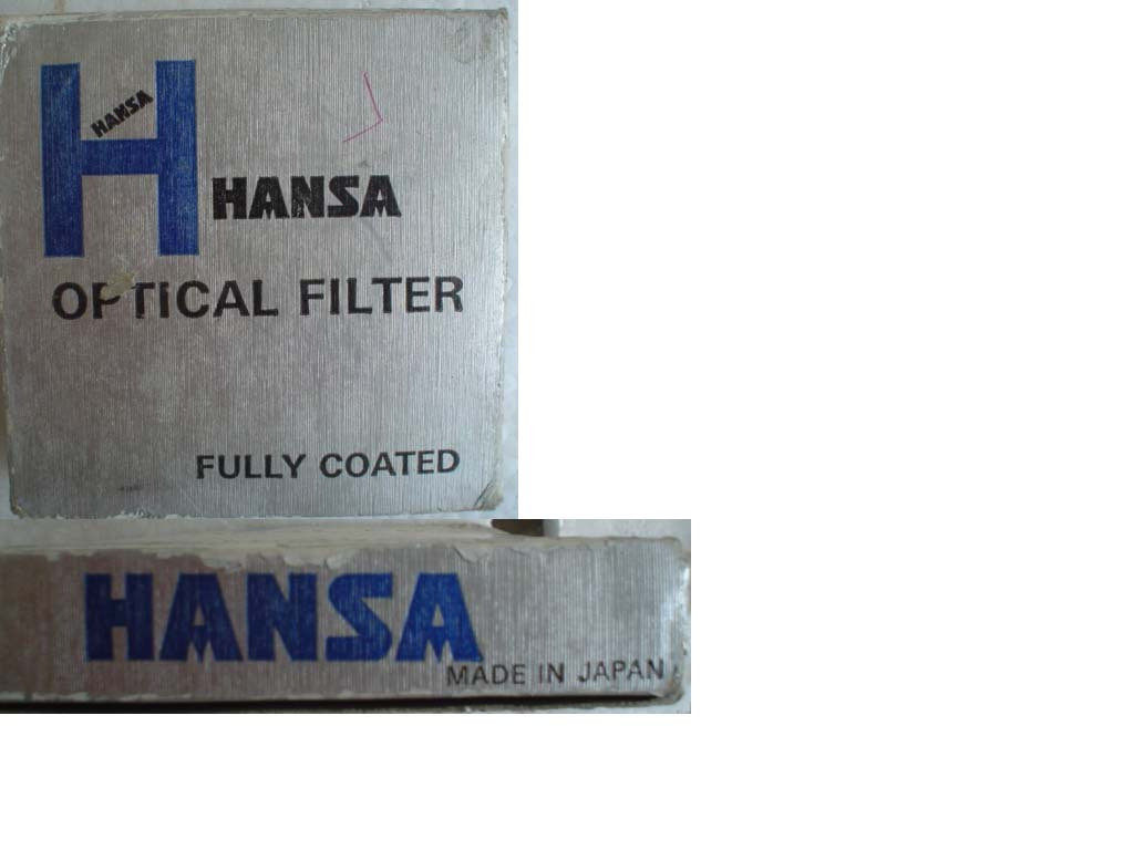 Old goods Japanese origin color filter HANSA 62mm mm UV mirror nostalgic collection props