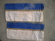A pair of old silk cuffs of the Republic of China is intact national clothing culture collection