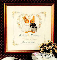 French genuine DMC embroidery line cross embroidery kit Peter Rabbit wedding wedding anniversary