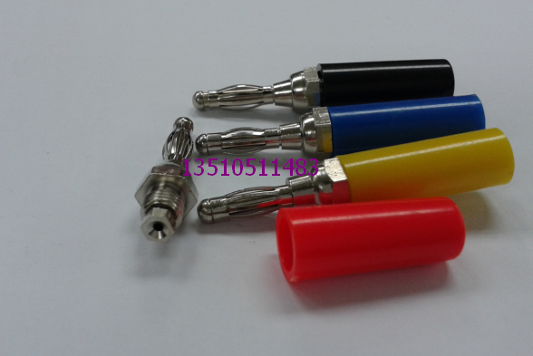 4MM BANANA PLUG INSTRUMENT INSTRUMENT TEACHING SIGNAL JOINT 4 mm WELDED WIRE HEAD POWER TEST LINE FIVE COLORS
