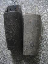 Folk pottery art carved 2 beautiful flower chopsticks chopsticks chopsticks 66