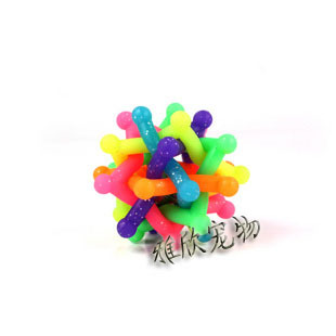Popular Pet Toys Plastic Bells Petty Ball Dog Toy Ball