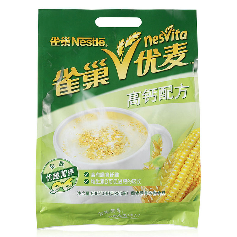 【天猫超市】Nestle/雀巢 优麦高钙配方麦片600g新老包装随机发货