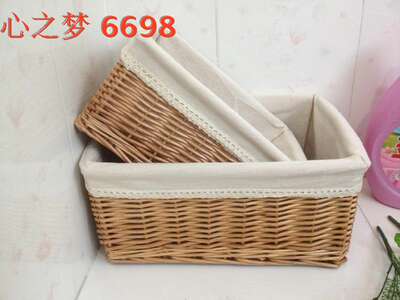 The wicker blue storage frame comes in fabric, bamboo basket, wicker blue basket, wicker basket and storage basket. The inner lining of the wicker basket can be interchanged