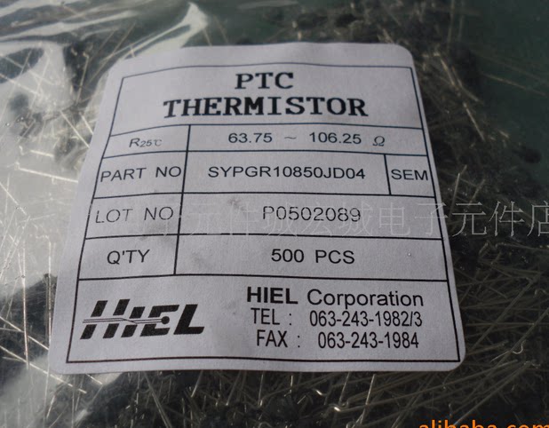 Real shot Korea HIEL-Positive temperature PTC-thermistor SYPGR10850JD04-63middot 75~106middot 25Om