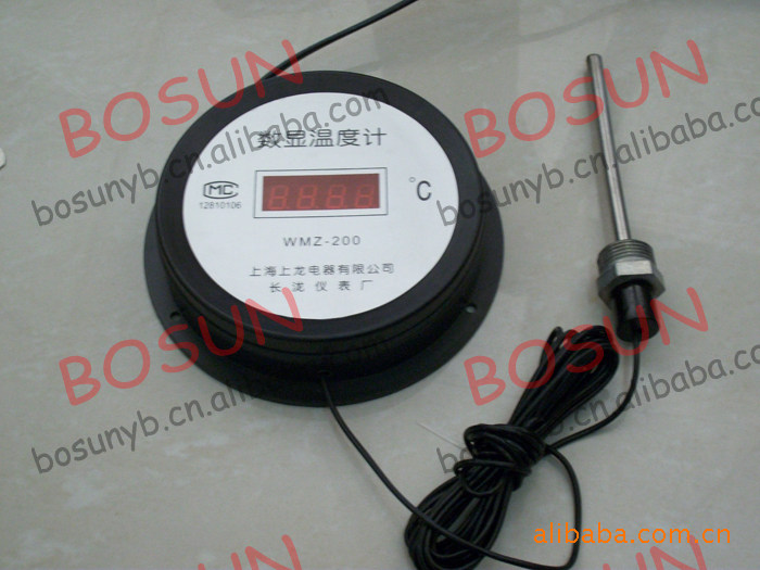 Shanghai Upper Dragon appliance WMZ-200 high-definition digital thermometer -50-200 degrees 5 m plug-in power supply type 