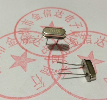 Supply Spot 27MHZ 49s Straight insertion passive crystal oscillator 2 feet HC-49S 27000M plug-in crystal
