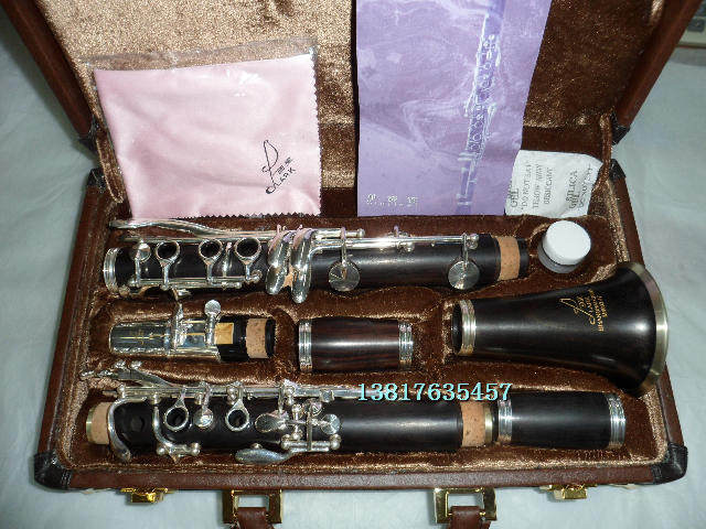 Bailing professional performance clarinet 17K ebony black pipe clarinet double two-section post
