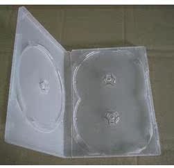 DVD Ming 3 pieces 14 Translucent DVD Box Plastic Case 3 Disc Fit Insert cover