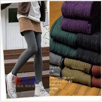 Mùa thu và mùa đông xoắn quần legging đan xà cạp xoắn quần legging len dày quần quần nữ đẹp