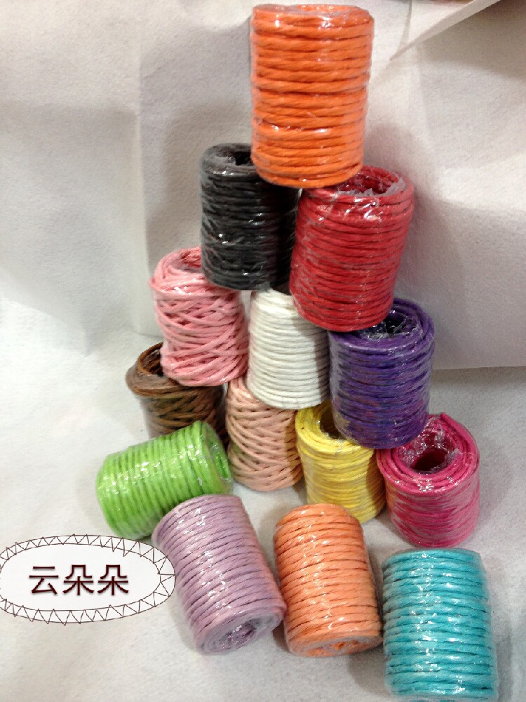 paper art paper flowers DIY handmade paper flower material paper rope paper vine floral art material flowers packaging material 15 m 