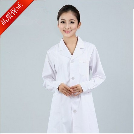 South Dingell winter dress Long sleeves white doctor's clothing Internship Doctor Wear white coat with white coat