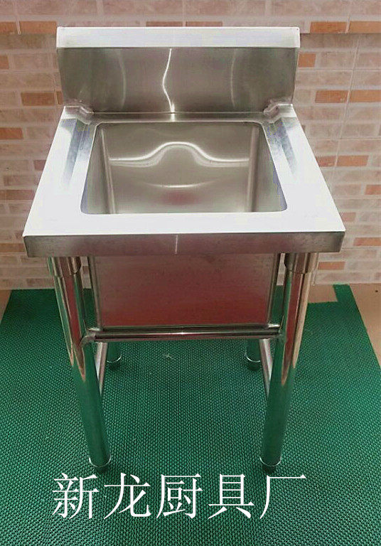 Stainless steel tank cabinet single star wash pool single sink Workbench single sink vegetable wash basin wash basin wash basin