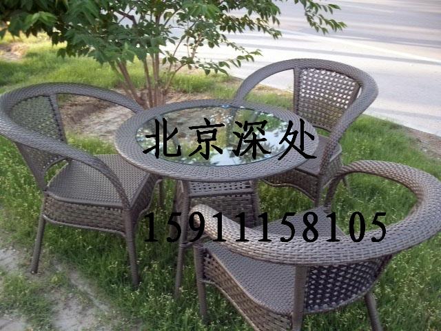 Rattan chair Three sets of rattan table and chairs courtyard table and chairs Combined table and chairs dining table and chairs Office casual table and chairs