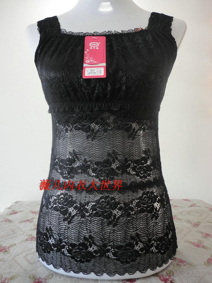 Ms. Pell fan led lace lace sexy shaped body underwear hanging vest 4929