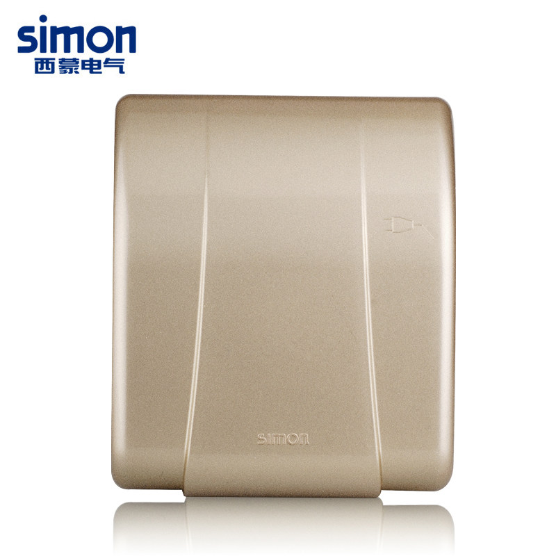 Simon Switch Socket 55 Series Champagne Golden Socket Splash Mask Waterproof Case G155-56-Taobao