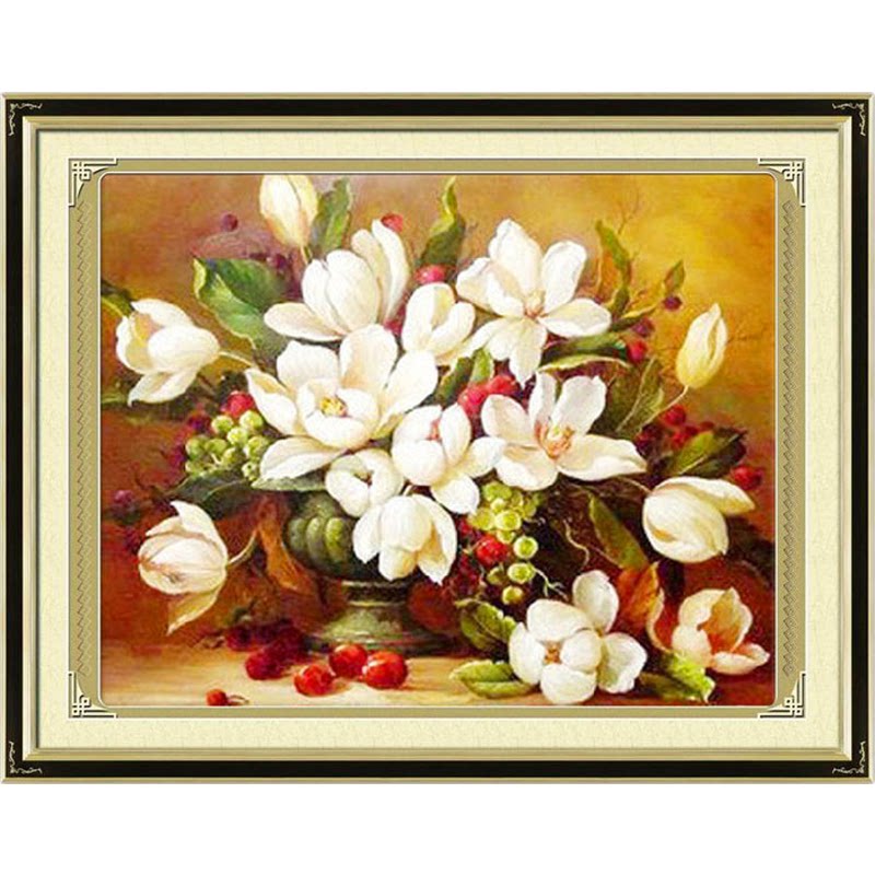 Mona Lisa cross stitch 2019 thread embroidery new gardenia small dining room simple novice bedroom dining room full embroidery