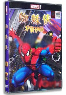 蜘蛛侠1 盒装DVD蜘蛛侠动画版 Spider man