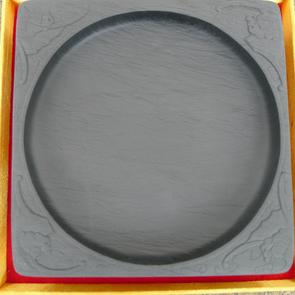 (Boutique of 6-inch Fourth-Formulink) Venus Gold Golden Fizzy Fish Pebble Dragon Tail Ink-stone Ink Stone-stone Old pit