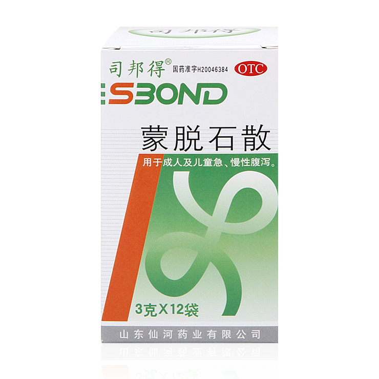 司邦得 蒙脱石散 3g*12袋  成人儿童急慢性腹泻腹痛拉稀